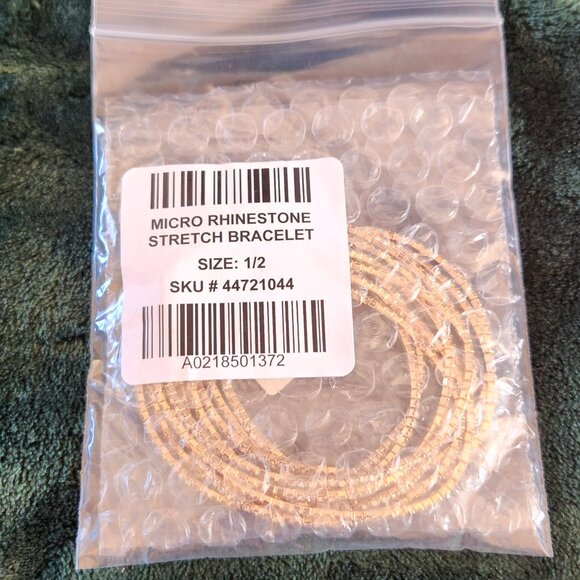 NWT Micro Rhinestone Stretch Bracelet - Picture 3 of 5
